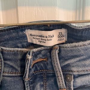 These are Abercrombie and Fitch jeans size 000 originally bought them for $90.